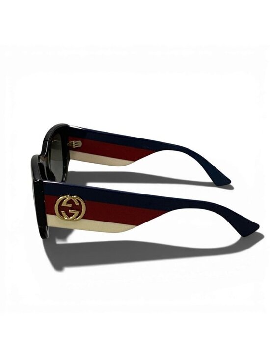 Gucci Tricolor GG Sunglasses Eyewear 53 Black main image 6